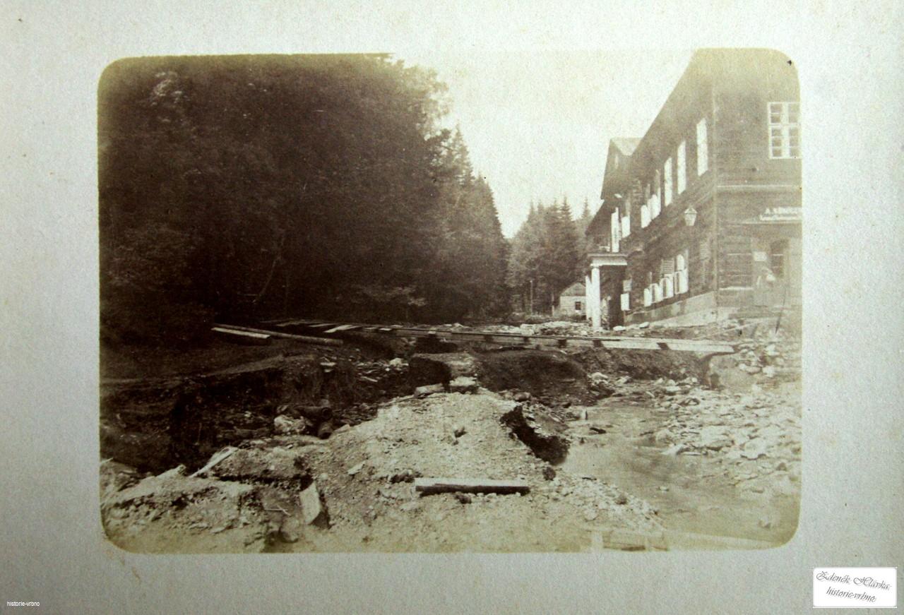 Katastrofální povodeň Karlova Studánka 1880-9
